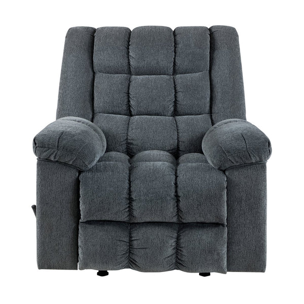 English Elm Gentle Rocking Reclining Chair with Chenille Upholstery, Ultra-Comfort Seat, Smooth Motion Recliner for Living Room Relaxation and Support Gray 41 L x 32 W x 29 H B011P347319