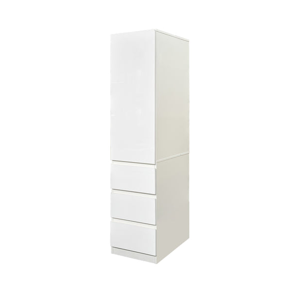 English Elm Kitchen Pantry Cabinet with Drawers Shelves Melamine Finish Tall Narrow Storage W331P412365