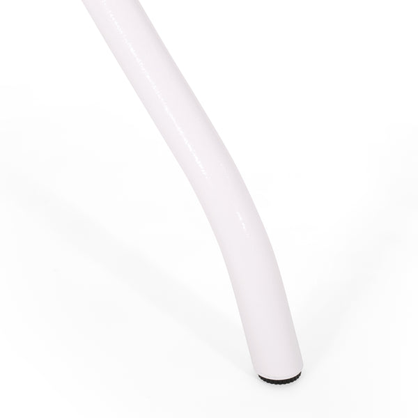 English Elm Christopher Knight Home® - Monterey Cast Aluminum 7-Piece Outdoor Dining Set in White — Floral Lattice Table, Rust-Resistant Elegance 54589.00WHI-6_57704.00WHI