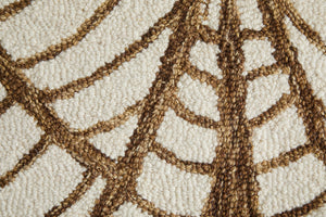 Feizy Rugs Wallace Hand-tufted Wool Rug - Durable, Stylish, And Versatile For High-traffic Areas And Any Decor White,Brown Wool Wal8a44fbrn000f00