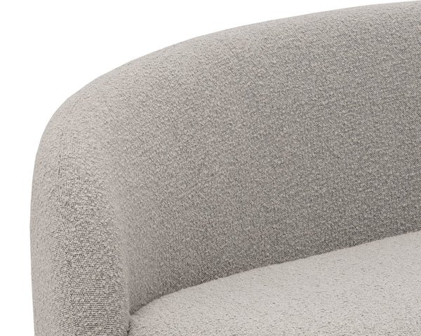 Sunpan Kendra Sofa - Contemporary Curved Design with Warm Undertones for a Bold, Stylish Living Space Altro Cappuccino