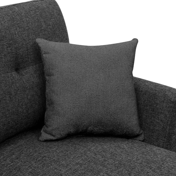 English Elm 76.5" Chenille Tufted Sectional Sleeper Sofa with Reversible Chaise and Hidden Storage B2748S00004