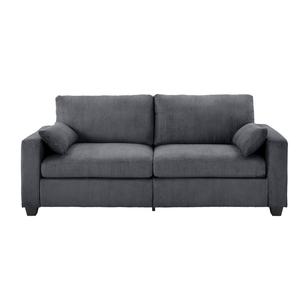 English Elm Modern Fabric Loveseat with Fsc Wood Frame Spring Cushions and Washable Covers W5515P443357