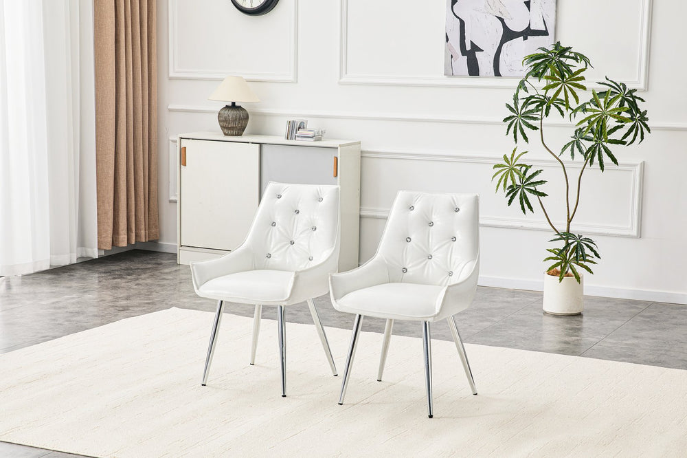 English Elm Crocodile Textured Pu Leather Accent Chair Diamond Tufted with Chrome Metal Legs W3493P456345
