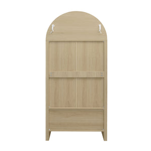 English Elm 70.28" Tall Arched Kitchen Pantry - Modern Farmhouse Cabinet With Adjustable Shelves For Versatile Storage W688P204446