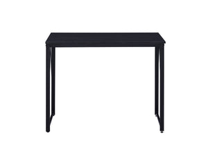 English Elm Zaidin Matte Black Writing Desk with V-shaped Metal Base for Home Office or Dorm B2726P243684