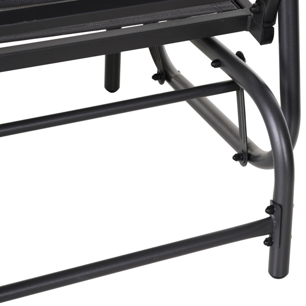 English Elm Outsunny 2-Person Outdoor Glider Bench - Comfortable Loveseat With Durable Steel Frame For Patios W2225P200885-GIGA