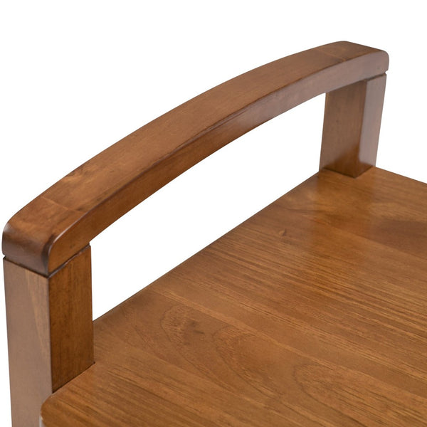 English Elm Warm Shaker - Stylish Entryway Storage Bench With Ample Space And Handcrafted Light Golden Finish B136P159571-GIGA