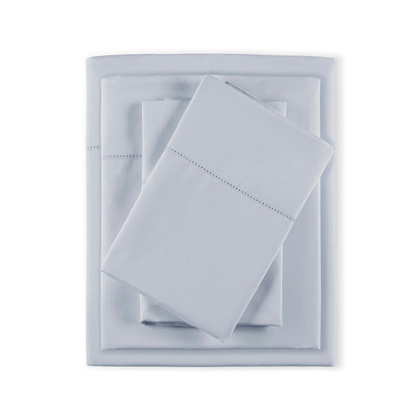 JLA Home Madison Park - Deep 500TC Egyptian Cotton Sheet Set with Sateen Finish, Deep Pockets to 18", OEKO-TEX Luxury Feel Grey MP20-8226