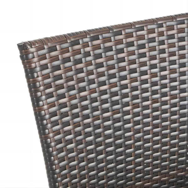 English Elm Christopher Knight Home® - LITTLETON PE Wicker Stackable Outdoor Dining Chair – Durable Polyethylene Rattan, Space-Saving Design, Ready-to-Use Brown Multi 42135.00BR-1