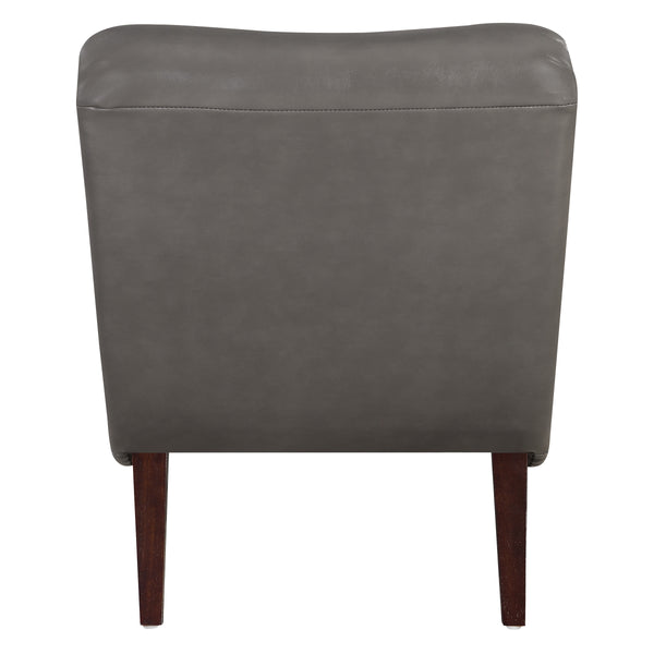 OSP Home Furnishings Hawkins Lounger with Ottoman Pewter