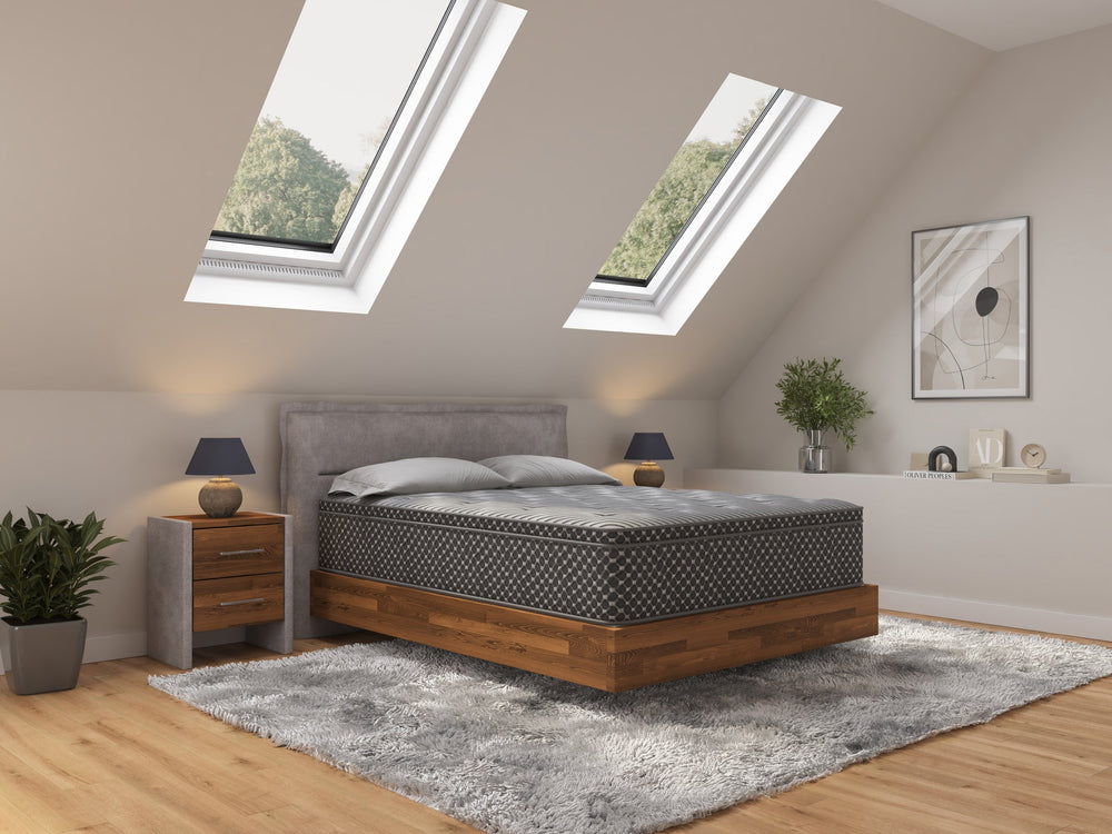 English Elm 13" Plush Hybrid Full Mattress Quilted Eurotop Gel Memory Foam Coil Support B209P284750