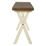 OSP Home Furnishings Albury Flip Top Table Wood/White