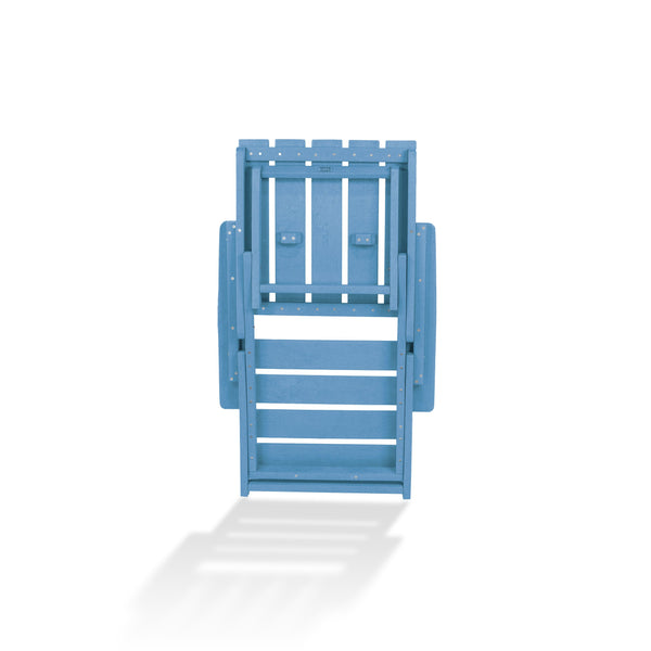 English Elm Shoreline Recycled Hdpe Folding Adirondack Chair Fully Assembled Modern Patio Seating Blue B2745P409684