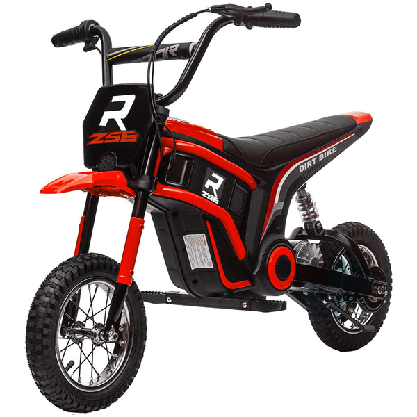 English Elm Aosom 12v Electric Kids Ride on Utv with Remote Control Suspension and Music System Red W2225P229308