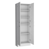 English Elm Pantry Cabinet Coahoma, Kitchen, White