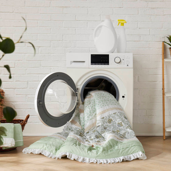 English Elm 9 Piece Cotton Percale Comforter Set King - Luxurious, Breathable Bedding Ensemble For A Stylish Bedroom B035P294110