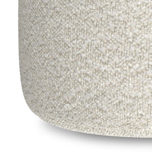 English Elm Nate Handwoven Cotton Square Pouf Artisan Footrest for Bohemian Living Rooms B136P427583