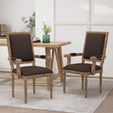 Christopher Knight Home® - Noble House - Maria French Country Wood Upholstered Dining Chair (Set Of 2)