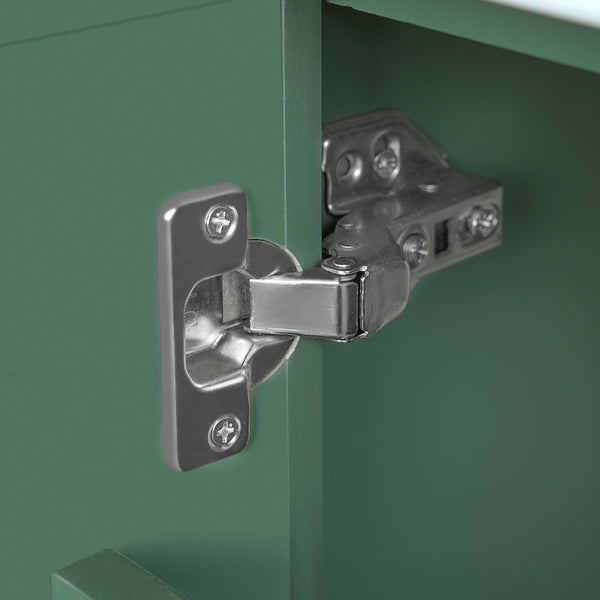 English Elm Christopher Knight Home® - 24" Bathroom Vanity with Ceramic Sink, Solid Wood Frame, Soft-Close Drawers & Ample Storage Appeal Green N759P269734F