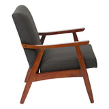 OSP Home Furnishings Davis Chair Klein Charcoal