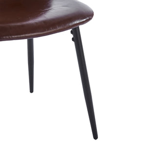 English Elm Pvc Sleek Matte Black Dining Chair Set of 4 for Kitchen Studio or Cafe Use W3766P436152