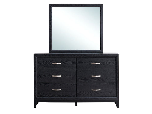 English Elm Glasgow Five-Drawer Chest with Dovetail Construction and Smooth Glides for Ample Organized Storage Black 36 L x 60 W x 19 H B078P349544
