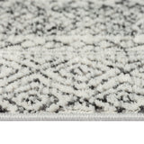 Madison Park Kenzie Global Inspired Moroccan Bordered Global Woven Area Rug MP35-8071 Grey/Cream