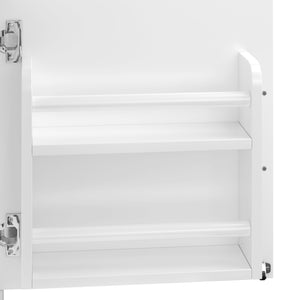 English Elm 20" Bathroom Vanity with Sink and Ceramic Top, Modern Freestanding Cabinet with Drawer & Shelf Storage, Adjustable Feet for Stability and 200lb Capacity White N725P192821K