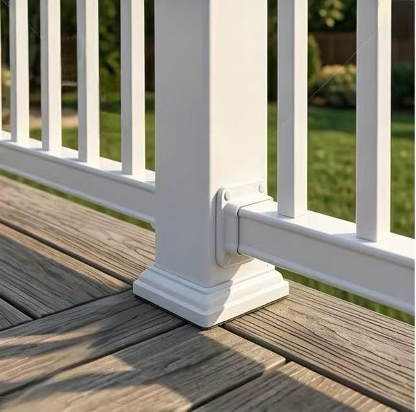 English Elm Classic White Pvc Outdoor Railing Uv Resistant Pool Patio Garden Border Fence W6006P504687