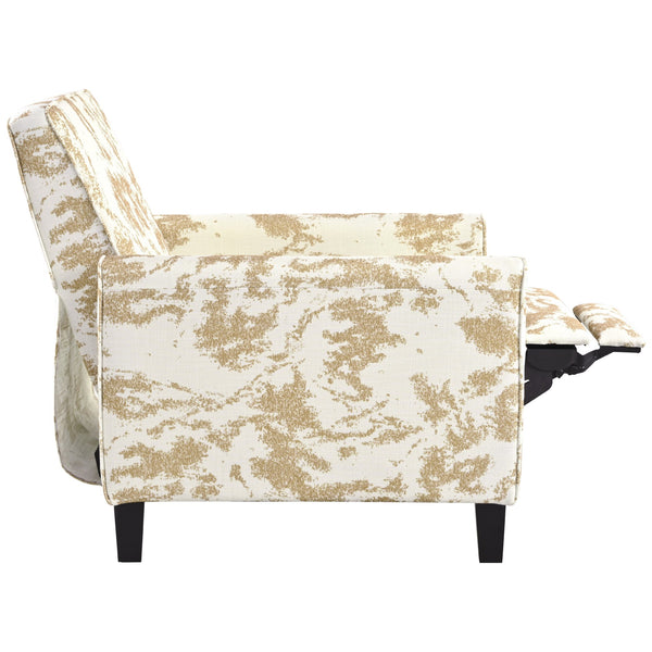 English Elm Christopher Knight Home® - 27.5" Push Back Recliner with Beech Legs, Deep Ergonomic Seat & Extendable Footrest for Rooms Yellow N763P256508G
