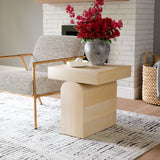 Kiel Side Table Natural 109867 Zuo Modern