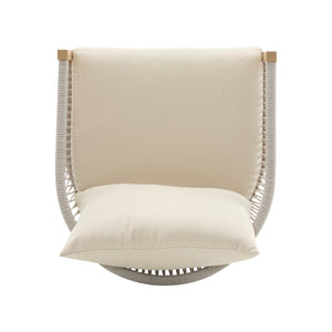 English Elm Christopher Knight Home® - [Set Of 2] Modern Beige Curved Aluminum Lounge Chairs With Plush Cushions For Outdoor Comfort N767P237033B_2
