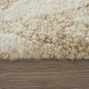 Feizy Rugs Wallace Hand-tufted Wool Rug - Durable, Stylish Floral & Botanical Design For Modern Interiors Tan,Ivory Wool Wal8a37fbge000f00
