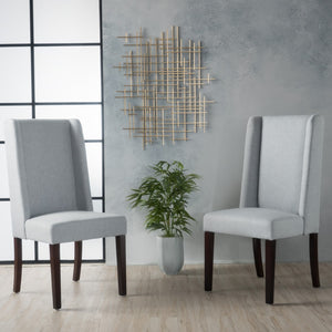 Christopher Knight Home® - Noble House - Rory Contemporary Fabric Wingback Dining Chair - Set of 2