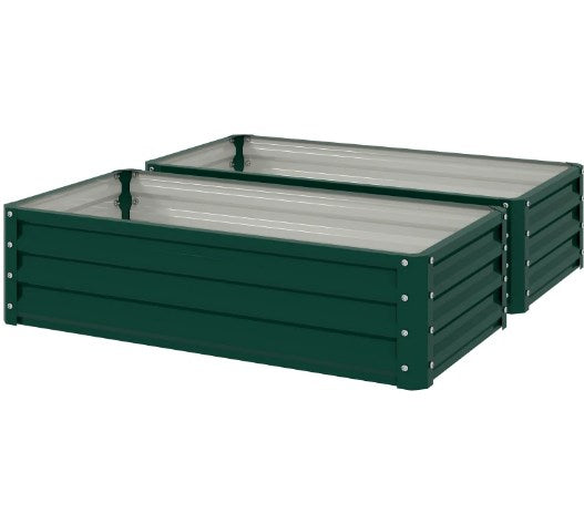 English Elm Outdoor Raised Planter Box with Drainage Reservoir for Herbs Vegetables Balcony T3971P423383