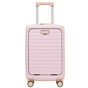 English Elm Luggage 5 Piece Abs Hardshell Travel Set with Usb Port Spinner Wheels and Tsa Lock Pink N732P265290U