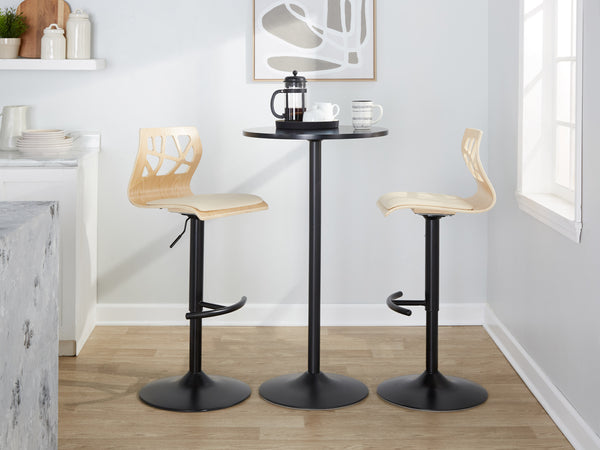 English Elm Adjustable Velvet Swivel Barstools with Chrome Base for Kitchen or Home Bar Set of 2 B202S01967
