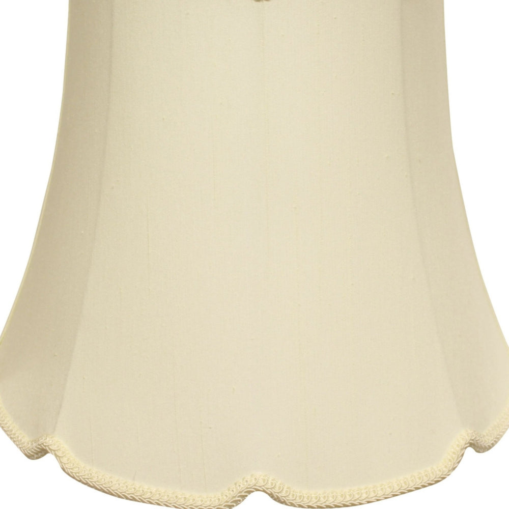 English Elm Slant Empire Shantung Softback Lampshade Warm Egg Tone with V-notch Washer Fitter B075101527