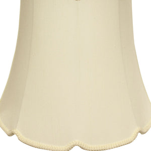 English Elm Slant Empire Shantung Softback Lampshade Warm Egg Tone with V-notch Washer Fitter B075101527