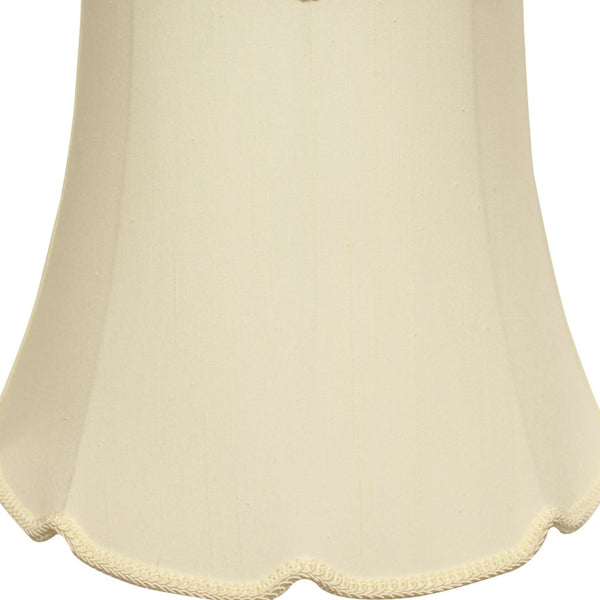 English Elm Slant Empire Shantung Softback Lampshade Warm Egg Tone with V-notch Washer Fitter B075101527