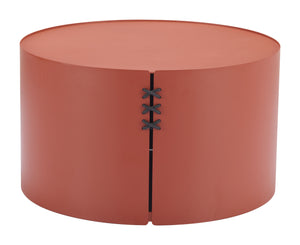 Zuo Modern Bayu Side Table - Modern Aluminum Design With Natural Elements For Versatile Home Or Hospitality Decor Brown Aluminum 704072-zuo-modern