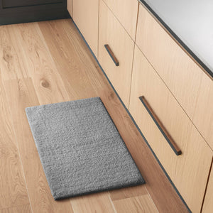 English Elm 1PC Plush 24x72 Bath Rug for Tub & Bathroom Floor - Ultra-Absorbent Polyester, Non-Slip Backing Grey 6.2 L x 24.8 W x 10.63 H B035P341132