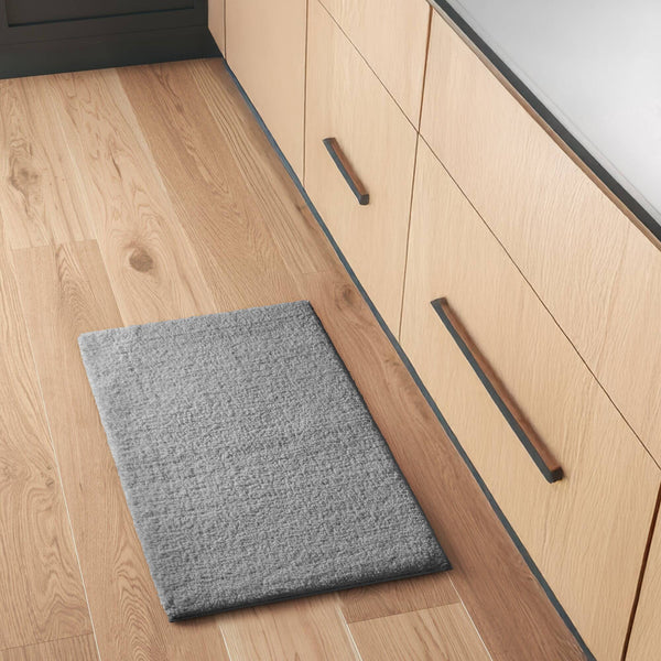 English Elm 1PC Plush 24x72 Bath Rug for Tub & Bathroom Floor - Ultra-Absorbent Polyester, Non-Slip Backing Grey 6.2 L x 24.8 W x 10.63 H B035P341132