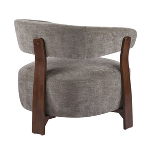 English Elm Christopher Knight Home® - accent Arm Chair with Bent Wood Legs and Plush Upholstery, Modern Minimalist Comfort & Stability Brown,Walnut 29 L x 27.75 W x 21 H N776P368458B