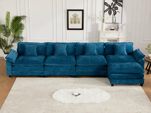 English Elm Wider Ergonomic Loveseat with Breathable Chenille Upholstery, Modular Design, Plush Double-Layer Cushioning W1143S00044 W1143S00044