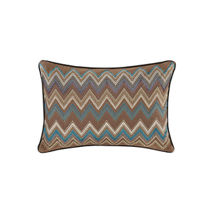 English Elm 6 Tissa Reversible Daybed Cover Set Quilted Multicolor Stripe & Chevron Pillow Twin Fit Charming Lodge-Inspired Look Multi 17.72 L x 15.75 W x 8.27 H B03597492