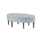 Madison Park Martin Modern/Contemporary Surfboard Tufted Ottoman MP101-0711 Dusty Blue