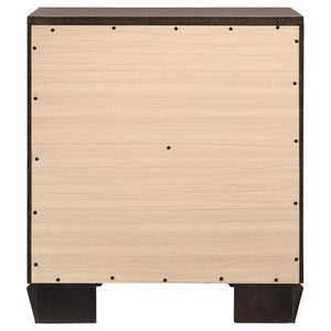 English Elm Tomasina Washed Taupe Nightstand with 2 Drawers, Rustic-Modern Wood Accent Table for Bedroom Storage and Style B062P331053