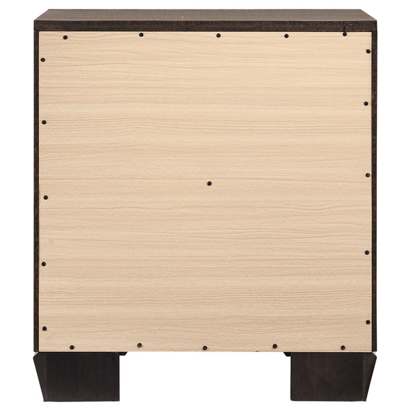 English Elm Tomasina Washed Taupe Nightstand with 2 Drawers, Rustic-Modern Wood Accent Table for Bedroom Storage and Style B062P331053